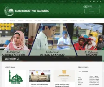 ISB.org(The Islamic Society of Baltimore) Screenshot