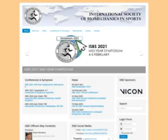 ISBS.org(International Society of Biomechanics in Sports) Screenshot