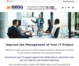 ISBSG.org(Software Project Benchmarking) Screenshot