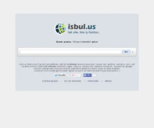 Isbul.us(İş ilanları arama motoru) Screenshot