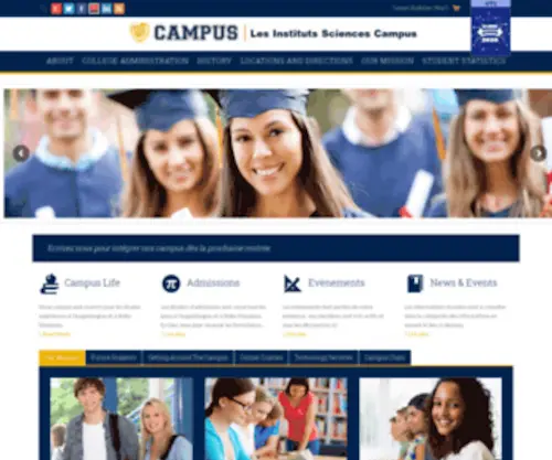 ISC-Edu.org(Institut Sciences Campus) Screenshot