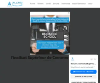 ISC-Nice.com(Institut Supérieur de Commerce) Screenshot