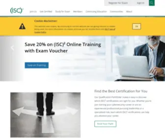 ISC2.org(Cybersecurity Certifications and Continuing Education) Screenshot