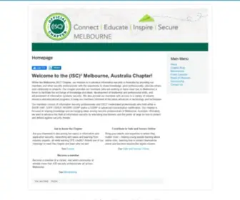 ISC2Melbourne.com((ISC)2 Melbourne Chapter) Screenshot