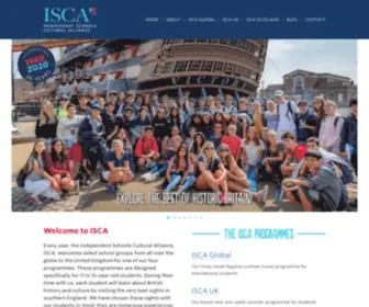 Iscaschools.com(Independent Schools Cultural Alliance) Screenshot