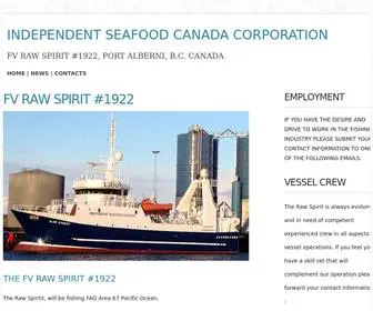 IsccGroup.com(Independent Seafood Canada) Screenshot