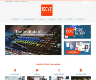 Isce.org.uk(The Institute of Sound) Screenshot