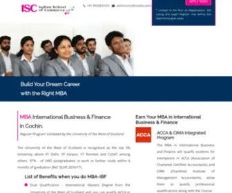 Isceducation.in(MBA in Cochin) Screenshot