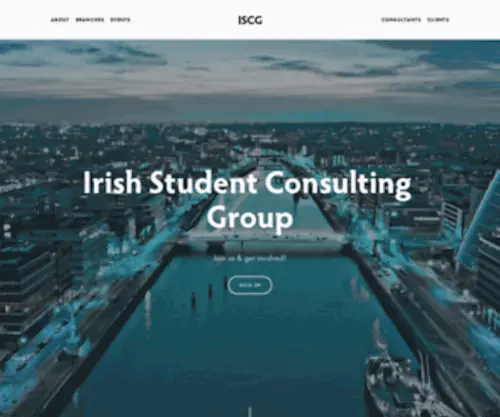 ISCG.ie(The Irish Student Consulting Group) Screenshot