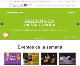 ISC.gob.mx(Instituto Sonorense de Cultura) Screenshot