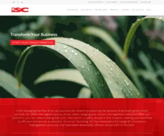 Iscimaging.com(Information Systems Corporation) Screenshot