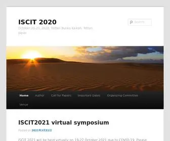 Iscit2020.org(ISCIT 2020) Screenshot