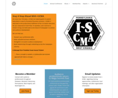 Iscma.org(Powering audience professionals since 1918) Screenshot