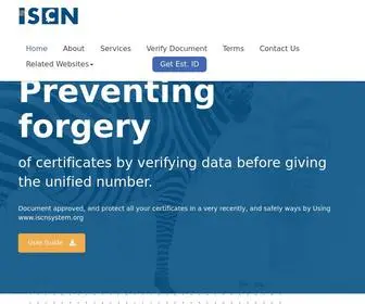 Iscnsystem.org(ISCN System) Screenshot