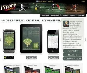 Iscoresports.com(IScore Sports) Screenshot