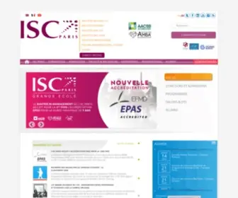 IscParis.com(Découvrez les formations de l'école de commerce ISC Paris) Screenshot