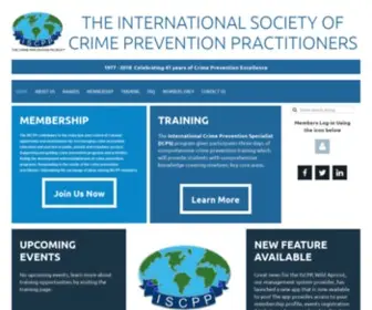 ISCPP.org(International Society of Crime Prevention Practitioners) Screenshot