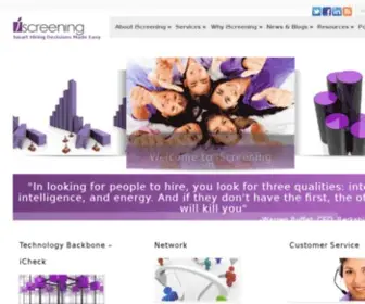 Iscreening.in(Smart Hiring Decisions Made Easy) Screenshot