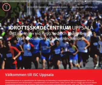 Iscuppsala.se(Idrottsskadecentrum i Uppsala) Screenshot