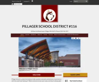 ISD116.org(Pillager Public Schools District 116) Screenshot