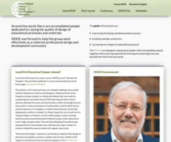 Isdde.org(International Society for Design and Development in Education) Screenshot