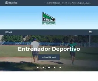Isde.com.ar(Instituto Superior de Deportes) Screenshot
