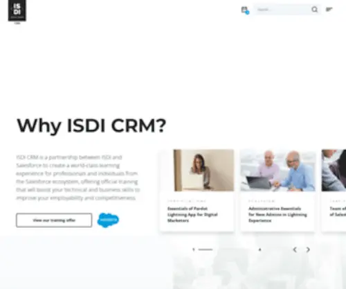 Isdicrm.com(ISDI CRM) Screenshot