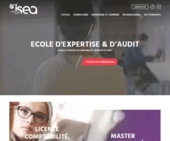 Isea-Lille.fr(Institut Supérieur d'Expertise & d'Audit) Screenshot