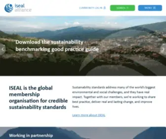 Isealalliance.org(ISEAL is the global membership organisation for credible sustainability standards) Screenshot