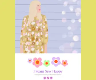 Iseamsewhappy.com(A blog about sewing) Screenshot