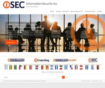 Isec-Global.com(ISEC Information Security Inc) Screenshot