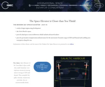 Isec.org(International Space Elevator Consortium) Screenshot