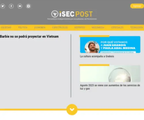 IsecPost.com.ar(ISEC POST) Screenshot