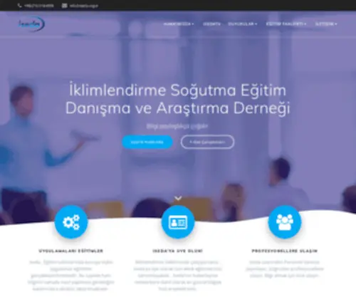 Iseda.org.tr(İklimlendirme Soğutma Eğitim Danışma Araştırma Derneği) Screenshot