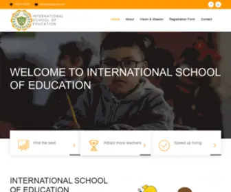 Iseducation.org.in(International school of Education) Screenshot