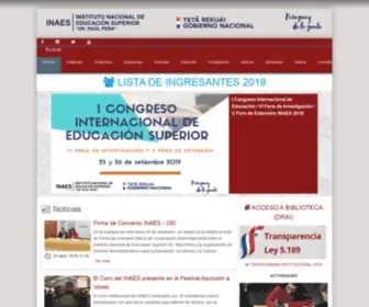Ise.edu.py(Instituto Nacional de Educación Superior Dr) Screenshot