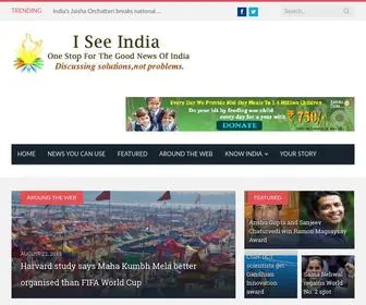 Iseeindia.com(One stop for the good news of India) Screenshot