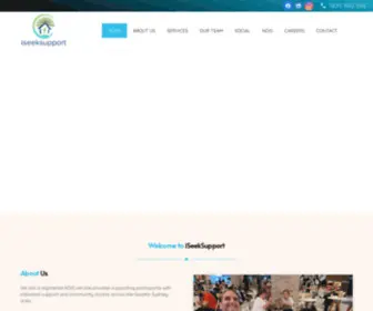 Iseeksupport.com.au(Build an impressive website with the best) Screenshot