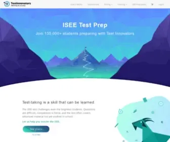 Iseepracticetest.com(ISEE Practice Test by Test Innovators) Screenshot