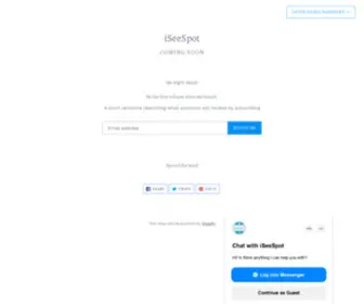 Iseespotnow.com(Create an Ecommerce Website and Sell Online) Screenshot