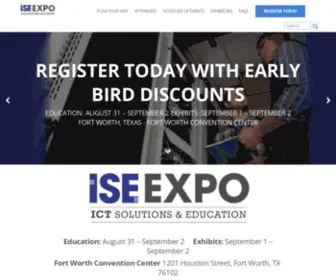 Iseexpo.com(ISE) Screenshot