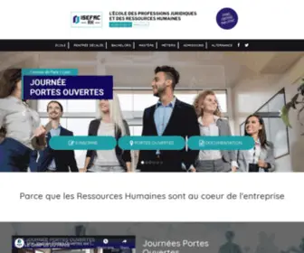 Isefac-RH.fr(L’Ecole des Ressources Humaines & des Professions Juridiques) Screenshot
