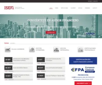Isefi.es(Instituto Superior de Empresa y Finanzas) Screenshot