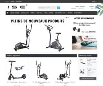 Isefit.com(Spécialiste Fitness Musculation Cardio) Screenshot