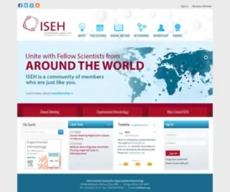 Iseh.org(International Society for Experimental Hematology) Screenshot