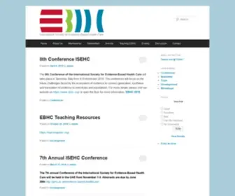 Isehc.net(International Society for Evidence) Screenshot