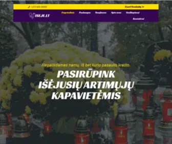 Iseje.lt(Profesionalus Kapų Tvarkymas) Screenshot