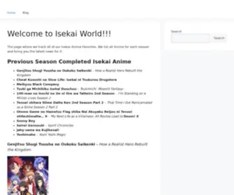 Isekaiworld.com(Isekai World) Screenshot