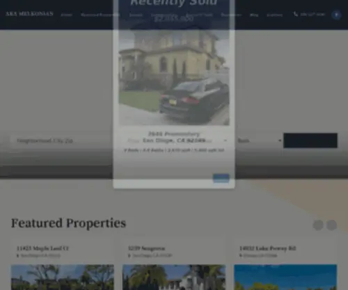 Isellsandiegohomes.com(Ara Melkonian) Screenshot