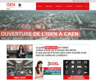 Isen-Caen.fr(École d'Ingénieurs ISEN Caen) Screenshot